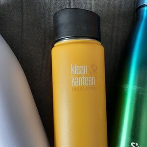 klean kanteen yellow thermos